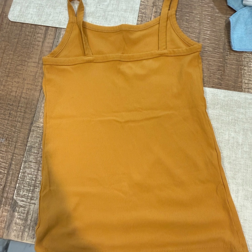 No Boundaries Mustard Ribbed Camisole - Picture 2 of 2